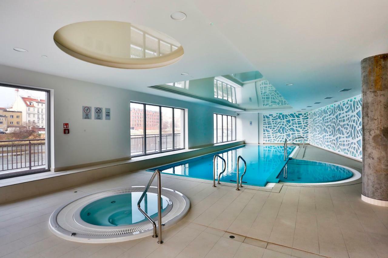 Apartament Z Basenem I Widokiem Na Motlawe Gdansk Dış mekan fotoğraf